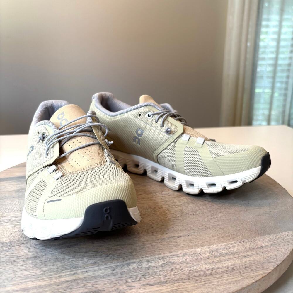 On Cloud 5 Running Shoes Women's Haze Sand Athletic Sneakers EU 42 US 10